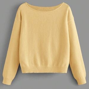 Shein basics women’s solid color drop sweater long sleeve